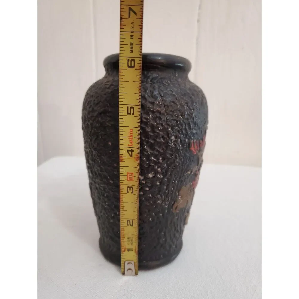Vintage Japanese Floral Vase 70's 6 inches